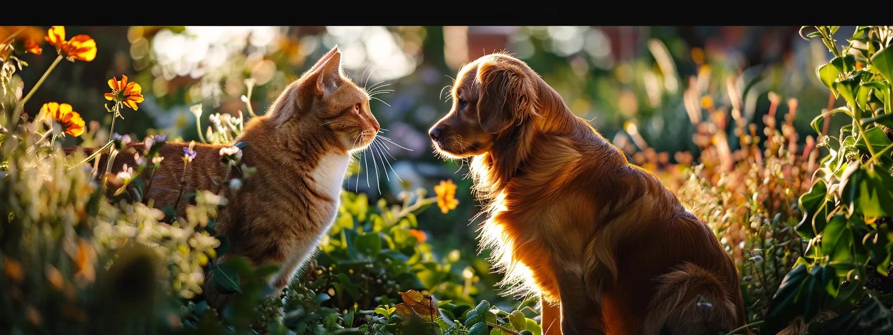 healthy dog and cat